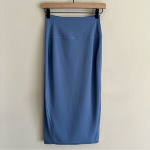 NWOT Lululemon Nulu Slim Fit High Rise Skirt Midi Align Oasis Blue 6